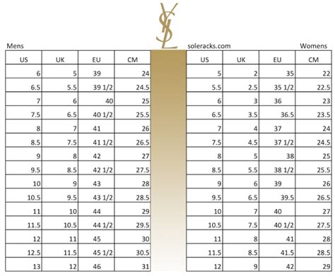 yves saint laurent ring size chart|ysl brooches and rings.